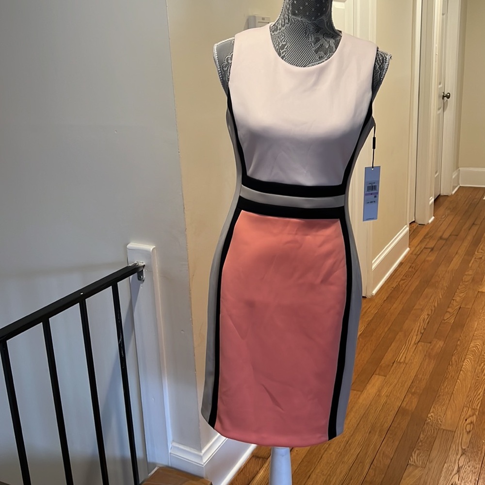 Colorblock Sleeveless Dress
